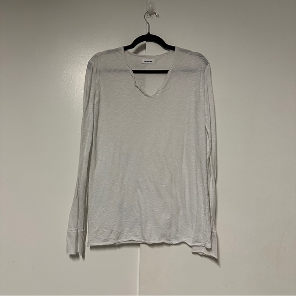 Zadig & Voltaire Other - Zadig & Voltaire white long sleeve Cotton shit Size Medium